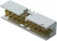 10075025-G01-20ULF, Разъем типа плата-плата, вертикальный, 2 мм, 20 контакт(-ов), Штыревой Разъем