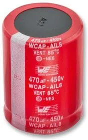 861101486027, Электролитический конденсатор, фиксация защелкой, 560 мкФ, 450 В, Серия WCAP-AIL8