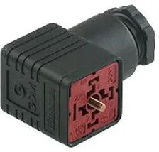 GDM3014J-SW, Прямоугольный разъем питания, черный, 3 контакт(-ов), GDM Series, Монтаж на Кабель, Винт, Гнездо