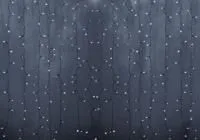 235-305, Гирлянда Светодиодный Дождь 2х1,5м, постоянное свечение, прозрачный провод, 230 В, диоды БЕЛЫЕ, 36