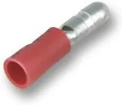 FVDAGM1.25-5 (LF), Пулеобразная клемма, Серия FVDAGM, 22AWG до 16AWG, Штекерный типа Пуля, Красный, Винил