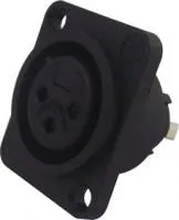 NC33FPP, Аудио разъем XLR, 3 контакт(-ов), Гнездо, Монтаж на Печатную Плату, Контакты с Покрытием из Серебра