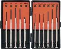 133605, Набор отверток для точной механики, 11 шт.