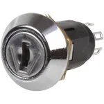 SRL-5-L-S-2, Выключатель с ключом, DPDT, Серия SRL, 2 Позиции, Пайка, 1 А