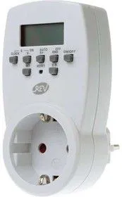 Таймер недельный эл. с заземл. 1.8кВт бел. REV 66989 6