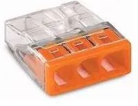 Клемма 3х(0.5-2.5мм) 3-х проводн. для распред. короб. (без п) WAGO 2273-203