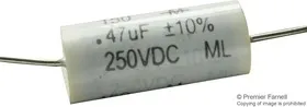 150474K250HC, CAPACITOR POLYESTER FILM 0.47UF, 250V, 10%, AXIAL