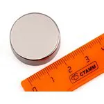 Неодимовый магнит диск 25х10 мм