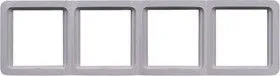 SV-54151-W, Рамка 4-х местная вертикальная, белая