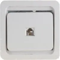 SV-54419-W, Розетка RJ-45, белая