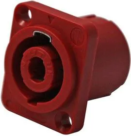 NL4MD-V-R, Аудио разъем динамика/колонки, Серия speakON, 4 Контакта, Гнездо, Монтаж на Печатную Плату