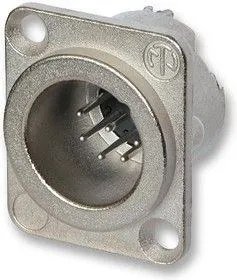 NC7MD-LX, Аудио разъем XLR, 7 контакт(-ов), Штекер, Монтаж в Панель, Контакты с Покрытием из Серебра