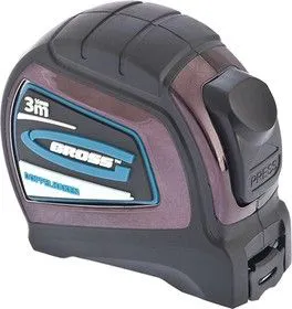 31122, Рулетка Doppelhaken, 3 м x 16 мм, односторонний зацеп, нейлон, двуст. шкала, автоматич