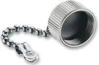 0383, Пылезащитная крышка, штекерная, Крышка, Круглыми разъемами, Корпус из Латуни