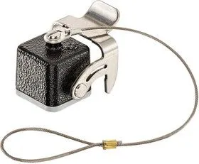 09370035401, Пылезащитная крышка, IP65, IP67, Защитная крышка с шнуром, Кожухами гнезд Harting Han серии 3A