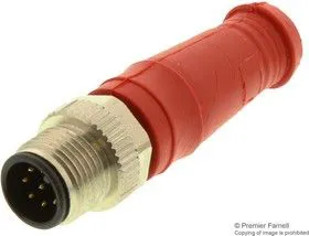 120076-8035, Разъем Кабеля, BRAD, 120076 Series, M12, Male, 8 Positions, Штырь для Пайки