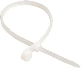 Хомут кабельный 3.5х100 нейл. бел. с отвер. для креп. ХОК (уп.100шт) ИЭК UHH40-4-100-100