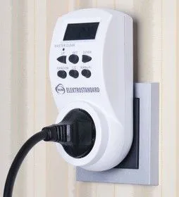 TMH-E-4 16A x1 IP20 / Розетка-таймер электронная Белый