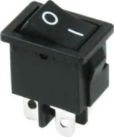 MRS-201A-2C3 (черный), Переключатель ON-OFF (6A 250VAC) DPST 4P