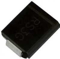 RS3G+, Стандартный восстанавливающийся диод, 400 В, 3 А, Одиночный, 1.3 В, 150 нс, 100 А