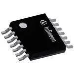 BTS70802EPAXUMA1, Переключатель нагрузки, AECQ100, высокой стороны, активный высокий, 4 выхода, 5.5В, 900мА, 0.1Ом