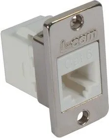 ECF504-C6-MINI, ADAPTOR, 8POS, CAT6, RJ45 JACK-JACK