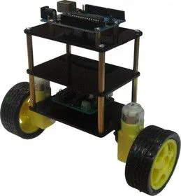 Шасси балансирующего робота, Конструктор мобильной платформы для роботехники (черный)