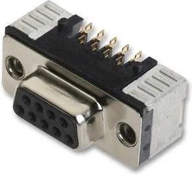 09 55 156 6611741, Разъем D Sub, DB9, Standard, Гнездо, Серия SMT D Sub Connectors, 9 контакт(-ов), DE, Пайка