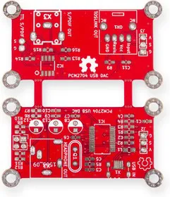 Печатная плата RDC2-0044, Печатная плата с разводкой, FR4 57.6799х67.3143мм (1.5мм, 18мкм) Набор из 2-х плат