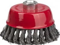 35128-065_z01, STAYER PROFESSIONAL. Щетка чашечная для УШМ, жгутированная стальная проволока 0,5мм, 65ммхМ14