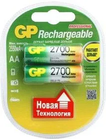 270AAHC (HR06/AA)2, Аккумулятор никель-металлгидридный NiMH 2700 mAh (2шт) 1.2В