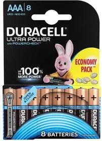 Элемент питания алкалиновый LR03-8BL Ultra (блист.8шт) Duracell Б0038765