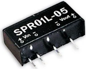 SPR01L-05, DC/DC преобразователь, 1Вт, вход 4.5-5.5В, выход 5В/200мA