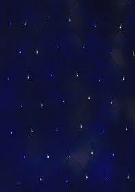 215-032, Гирлянда Сеть 2,5х2,5м, черный ПВХ, 432 LED Белые/Синие