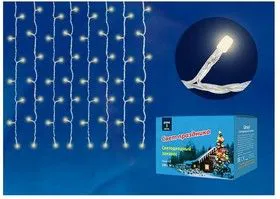 Занавес светодиодный ULD-C1510-160/DTA WARM WHITE IP20 1.5х1м с контроллером 160 светодиодов тепл. бел. провод прозр. Uniel UL-00006422