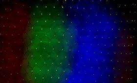 215-119, Гирлянда Сеть 1х1,5м, черный ПВХ, 160 LED Мультиколор