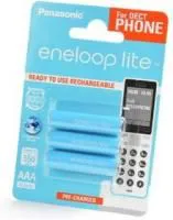 Panasonic eneloop lite BK-4LCCE/3DE 550мАч AAA DECT BL3, Аккумулятор