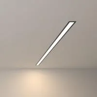 100-300-103 / Линейный светодиодный встраиваемый светильник 103см 20W 4200К черный матовый