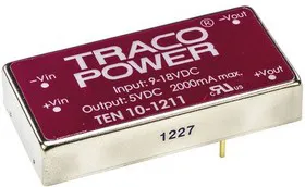 TEN 10-1211, DC/DC преобразователь, 10Вт, вход 9-18В, выход 5В/2A