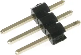 PLS-3 (DS1021-1x3), Вилка штыревая 2.54мм 1x3 прямая тип1