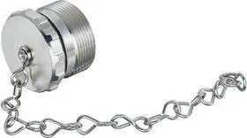 09151009103, Пылезащитная крышка, IP69K, IP67, 100мм, Винтовая крышка с цепочкой