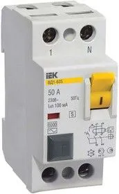 Выключатель дифференциального тока (УЗО) 2п 63А 300мА тип ACS ВД1-63S ИЭК MDV12-2-063-300