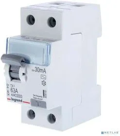 Выключатель диф. тока 2п 63А 30мА тип AC TX3 Leg 403002