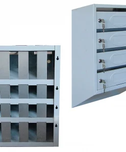 Почтовый ящик квартирный 4-секционный с задними ограничительными полосами, ЯПО-4