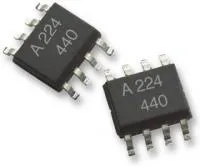 ACPL-224-500E, Оптопара, с транзистором на выходе, 2 канала, SOIC, 8 вывод(-ов), 50 мА, 3 кВ, 20 %
