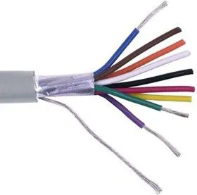 CCC-9GG, Кабель коммуникационный 9 проводов, экранированный,серый