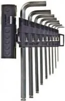 2745-4-1_z01, Набор ЗУБР Ключи ЭКСПЕРТ имбусовые длинные с шариком, Cr-Mo, сатинир. покр., держатель-рукоятка, T