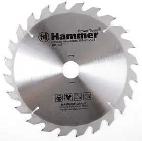 Диск пильный Hammer Flex 205-126 CSB WD 250мм*24*30/20/16мм по дереву