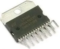 L298N, Двухмостовой драйвер управления электродвигателями, 4А, [Multiwatt-15]