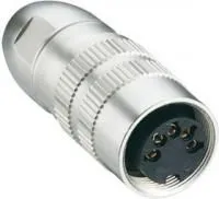 0321 08-1, SOCKET ACC. TO IEC 61076-2-106, IP 68, WITH THREADED JOINT AND SOLDER TERMINALS 23AH4158